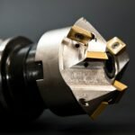 Detailed image of a cutting head used in machining and metalworking industries.